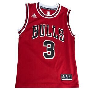 Chicago Bulls Dwyane Wade #3 Jersey Adidas Size Small Red NBA Basketball Tank